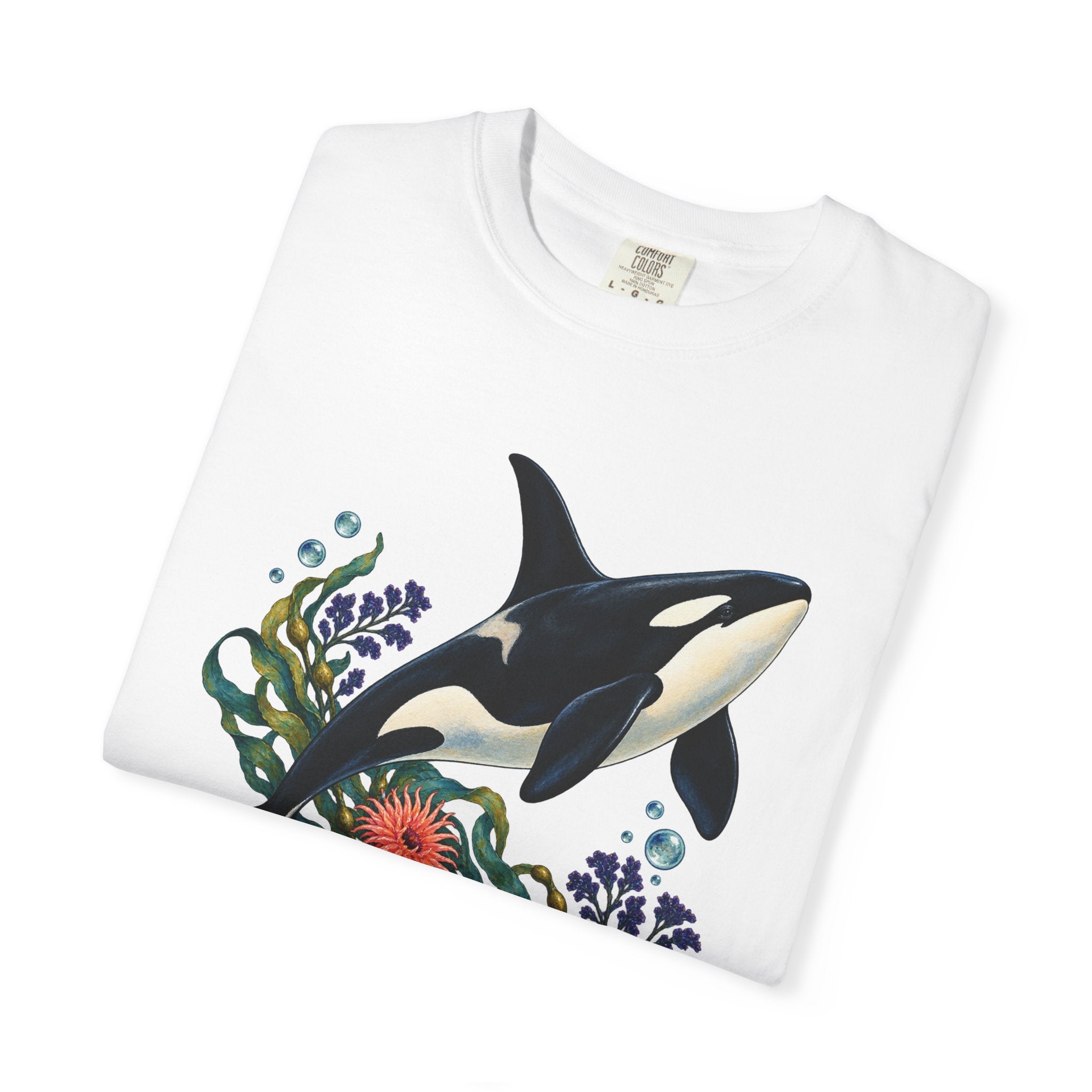 Orca, Kelp & Anemone T-Shirt — Garment-Dyed Cotton