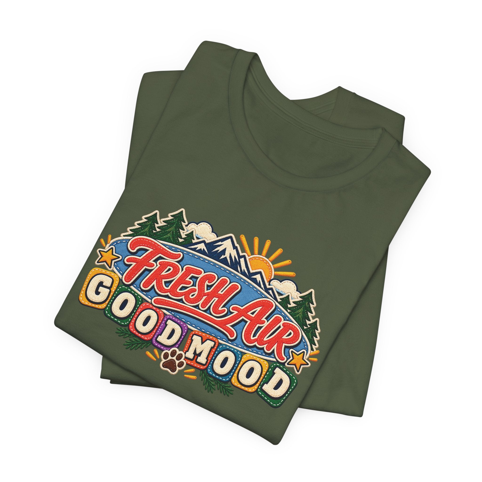 Fresh Air Good Mood T-Shirt — Garment-Dyed Cotton