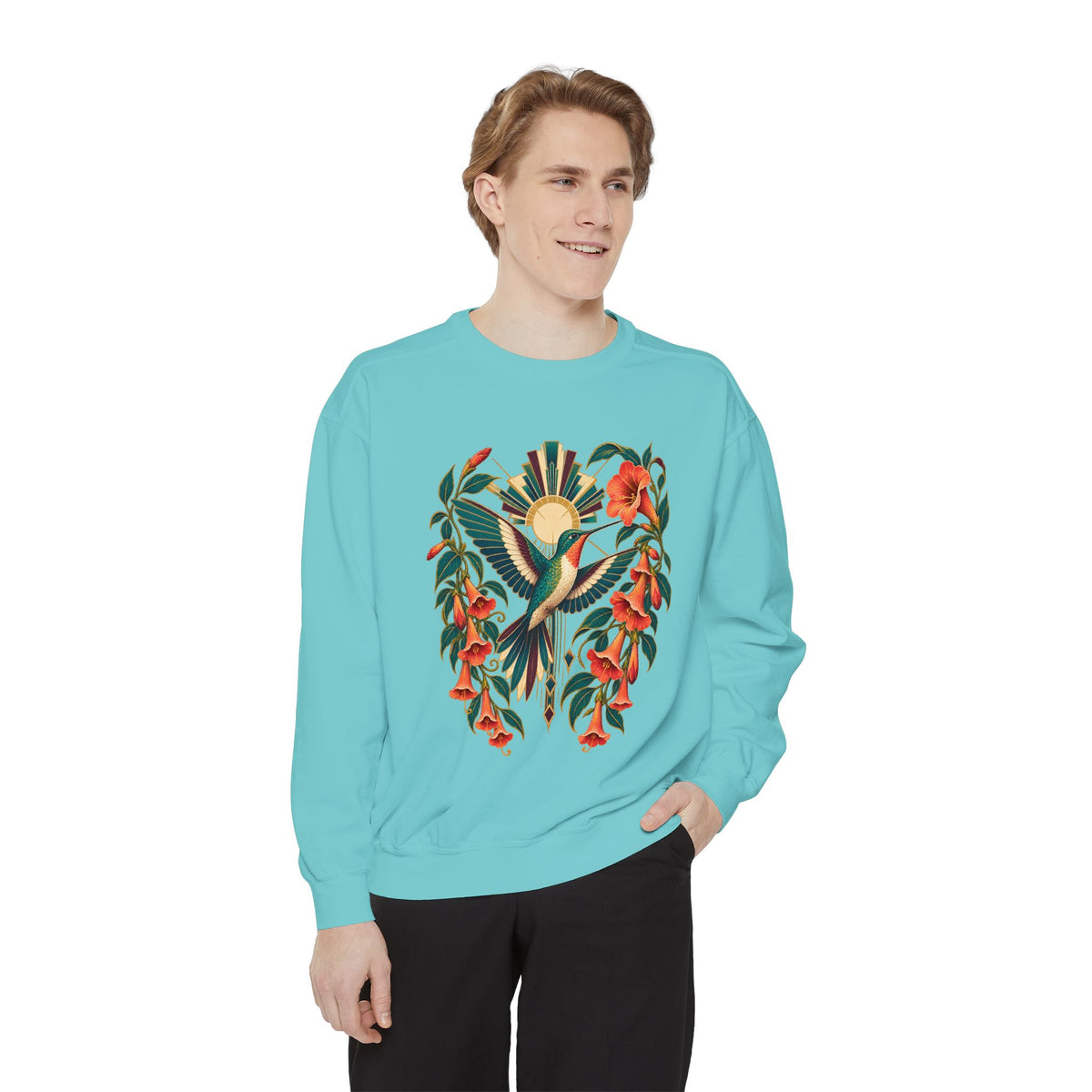 Trumpet Vine Hummingbird Sweatshirt