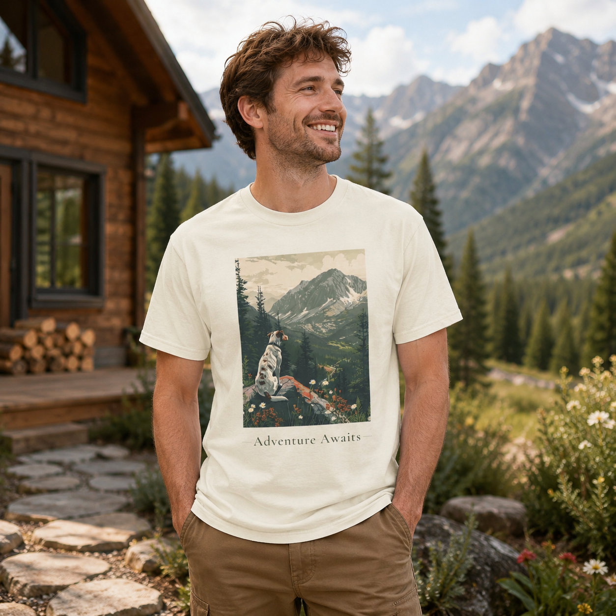 Adventure Awaits - National Park Dog Tee