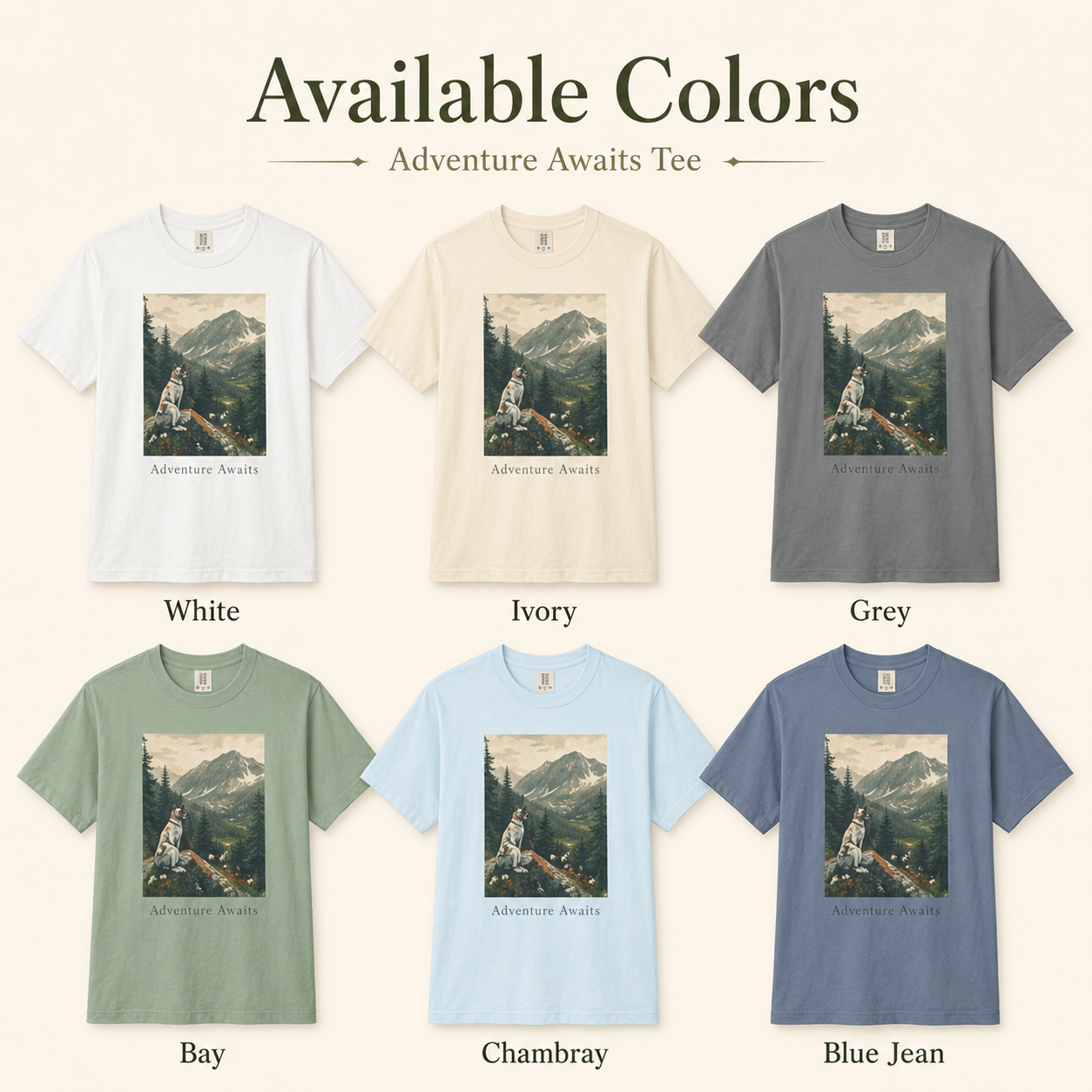 Adventure Awaits - National Park Dog Tee