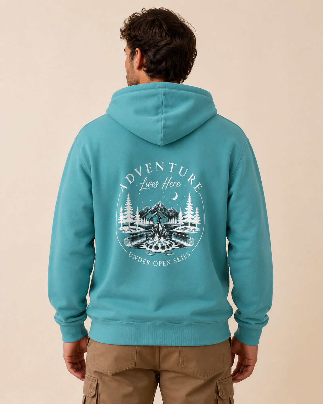 The Adventure Lives Here Campfire Hoodie