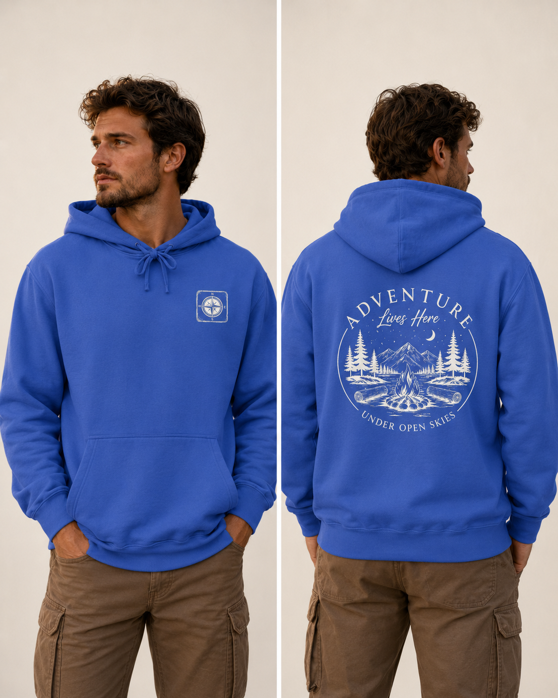 The Adventure Lives Here Campfire Hoodie