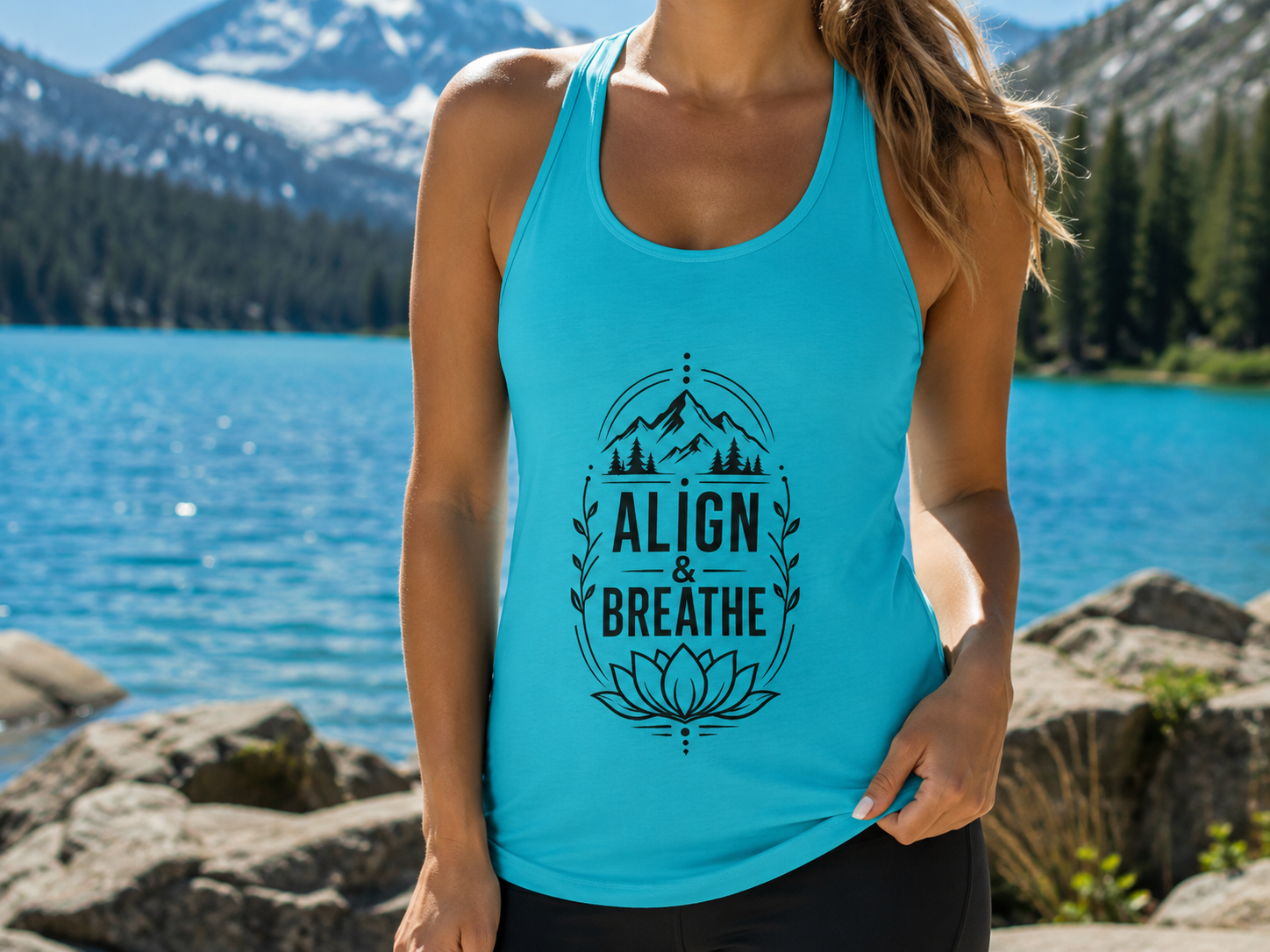 Align & Breathe — Women's Racerback Tank