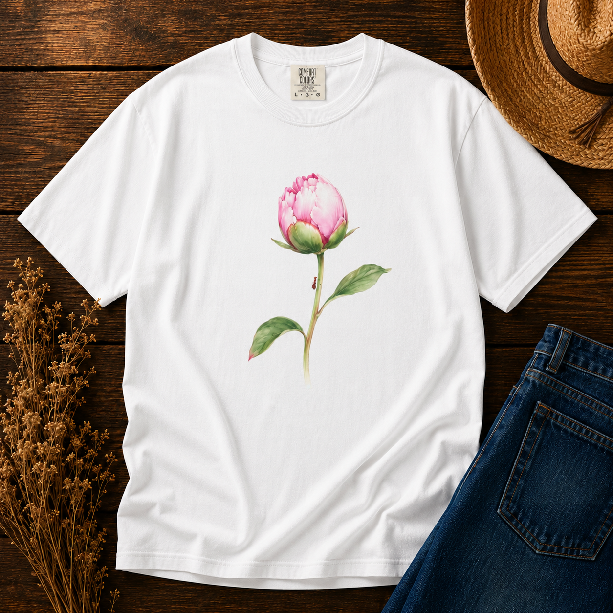 Any Day Now — Peony Bud Tee