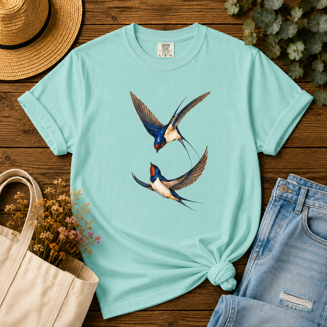 Barn Swallows in Flight Tee