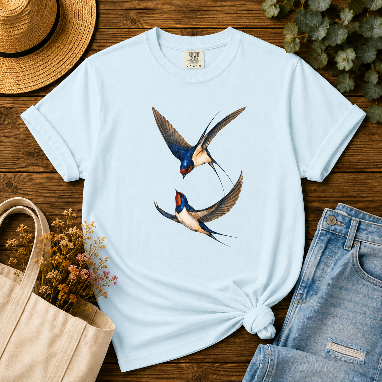 Barn Swallows in Flight Tee