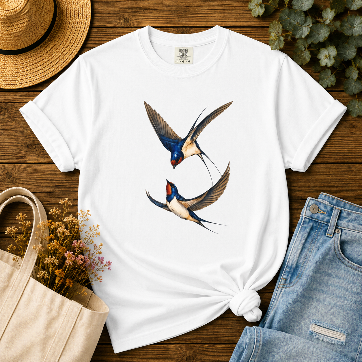 Barn Swallows in Flight Tee