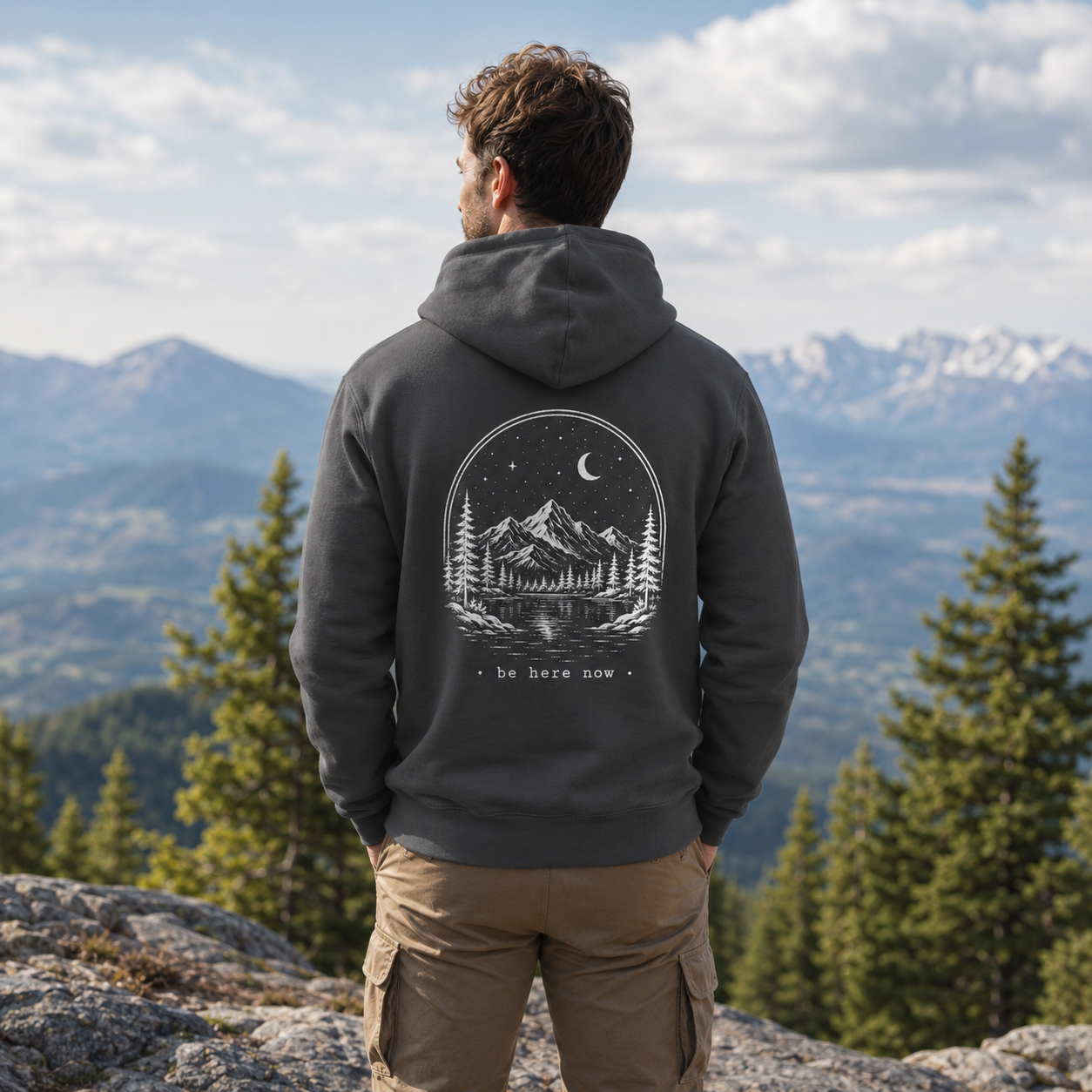 "Stay Wild, Be Here Now" Adventure Hoodie