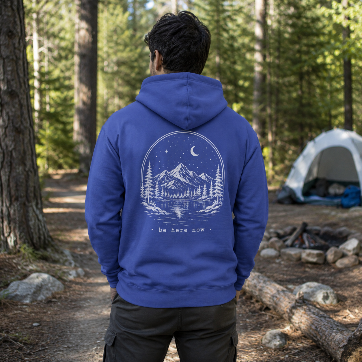 "Stay Wild, Be Here Now" Adventure Hoodie