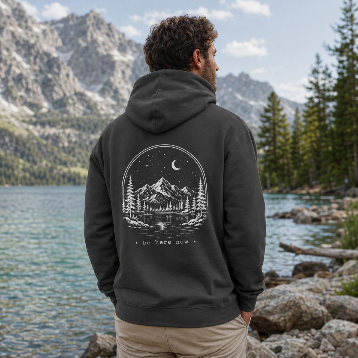 "Stay Wild, Be Here Now" Adventure Hoodie