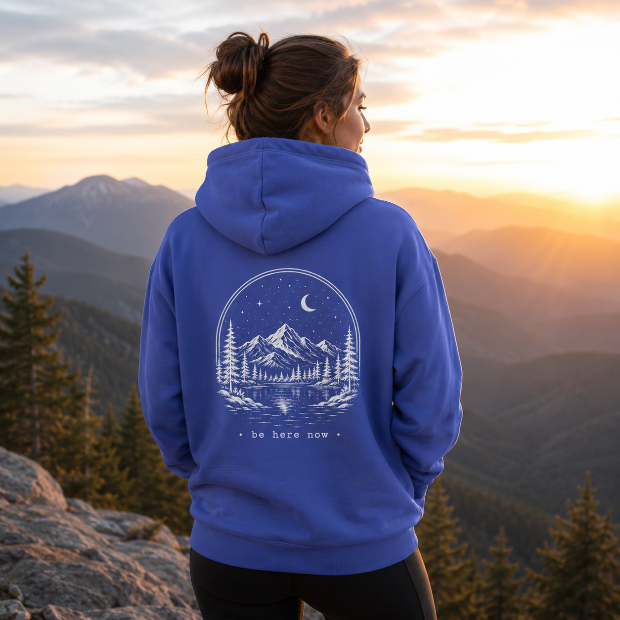"Stay Wild, Be Here Now" Adventure Hoodie
