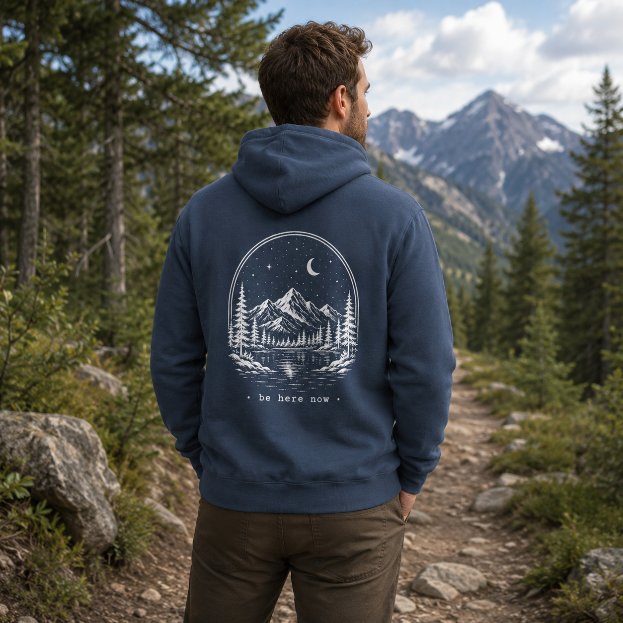 "Stay Wild, Be Here Now" Adventure Hoodie