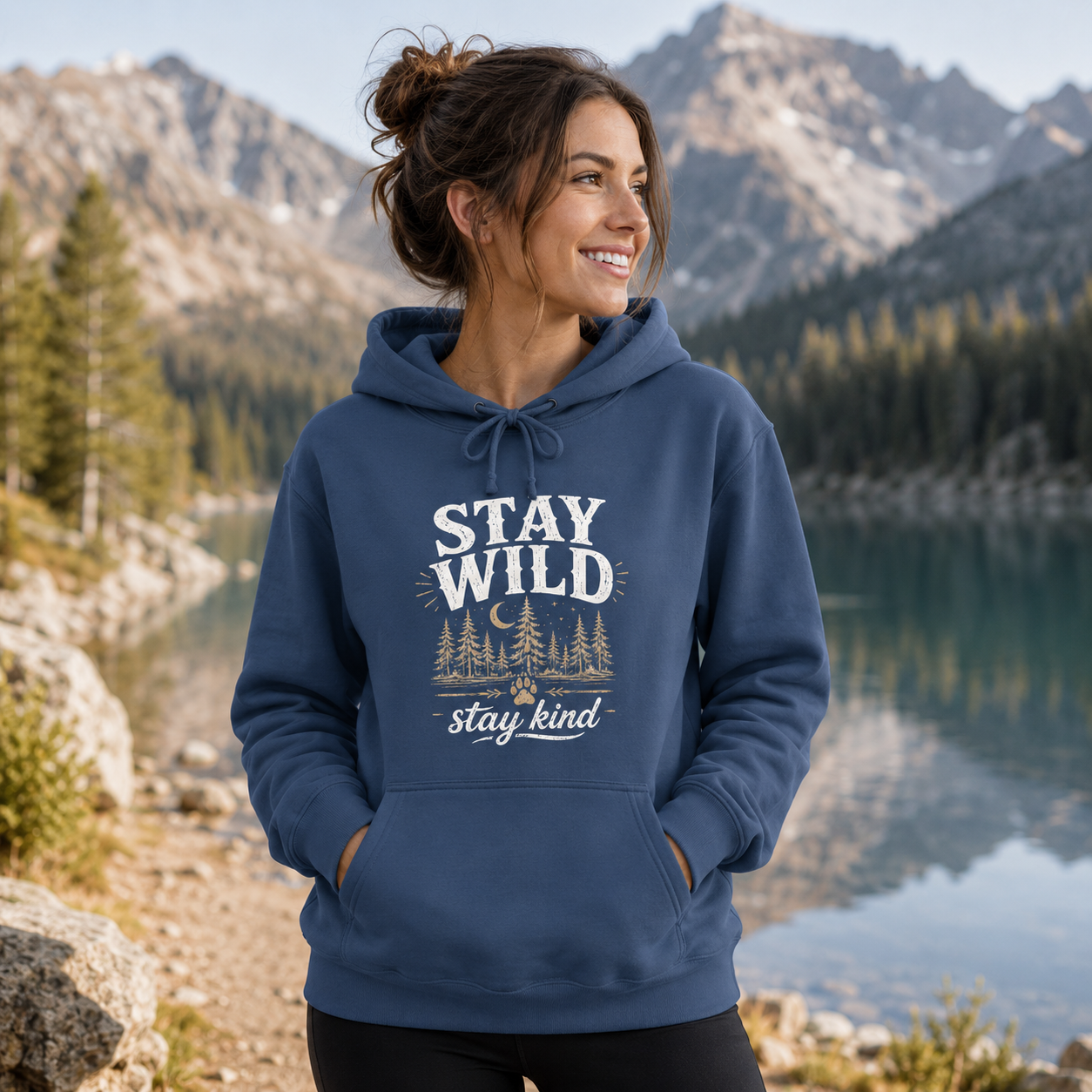 "Stay Wild, Be Here Now" Adventure Hoodie