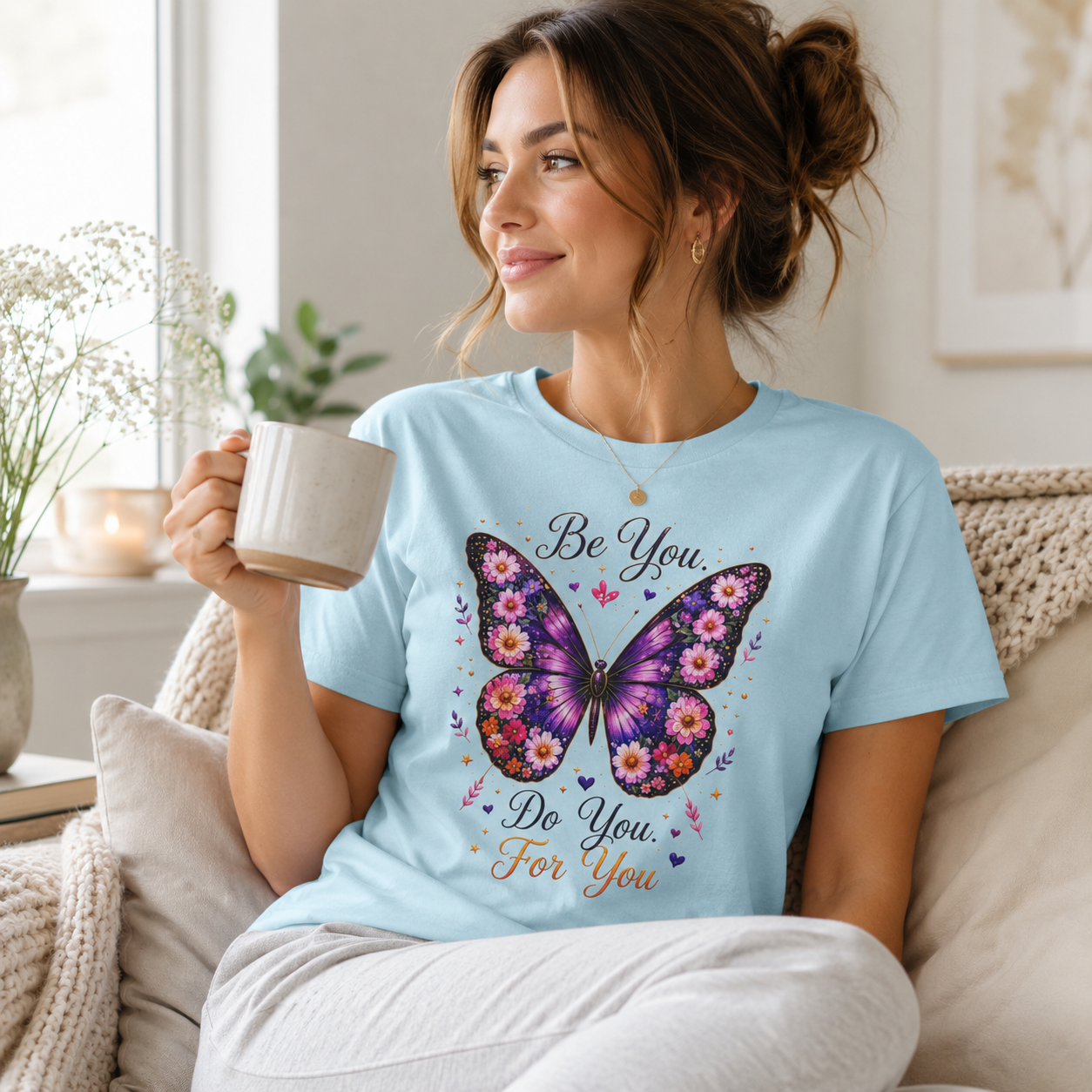 Be You. Do You. For You. - Floral Butterfly Tee