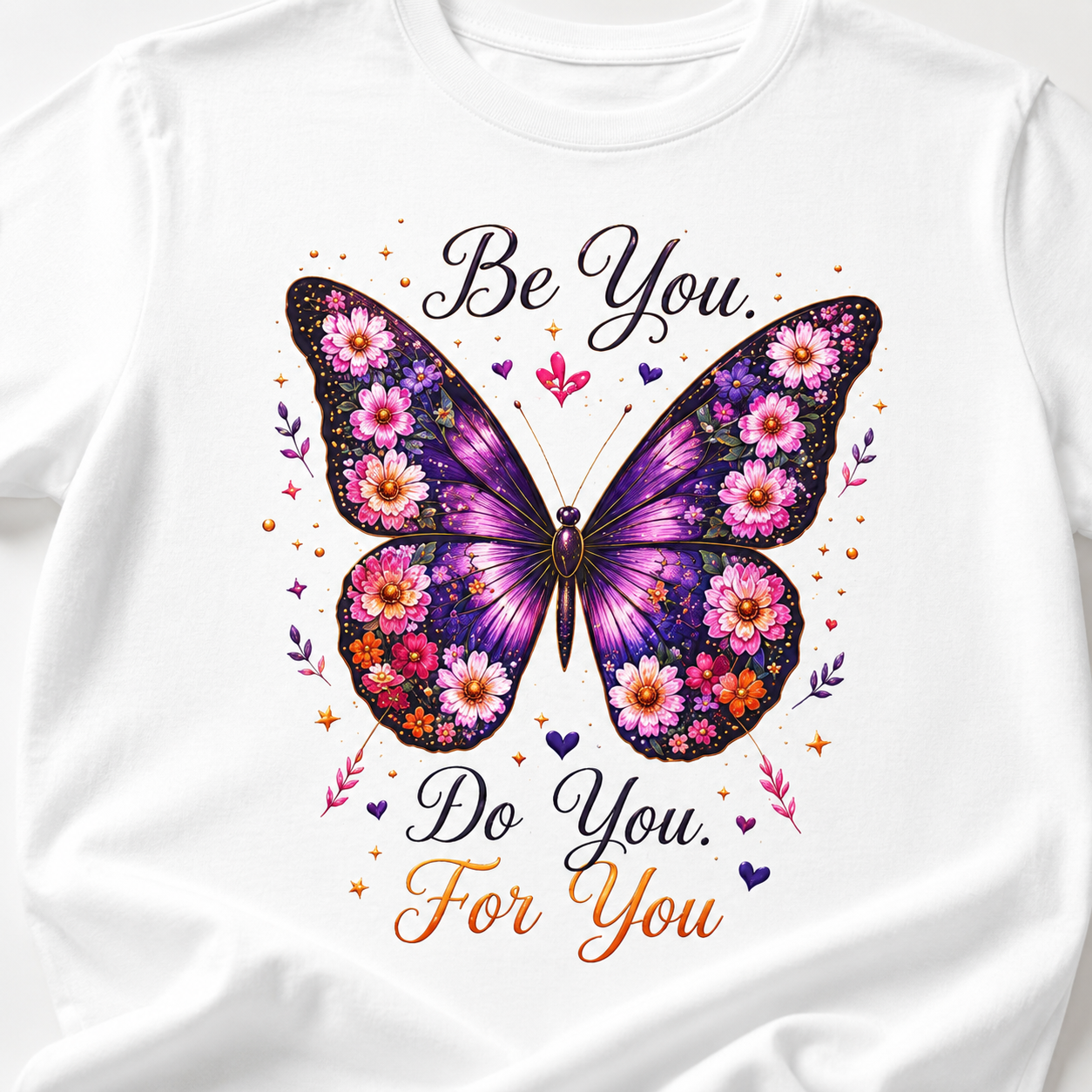 Be You. Do You. For You. - Floral Butterfly Tee