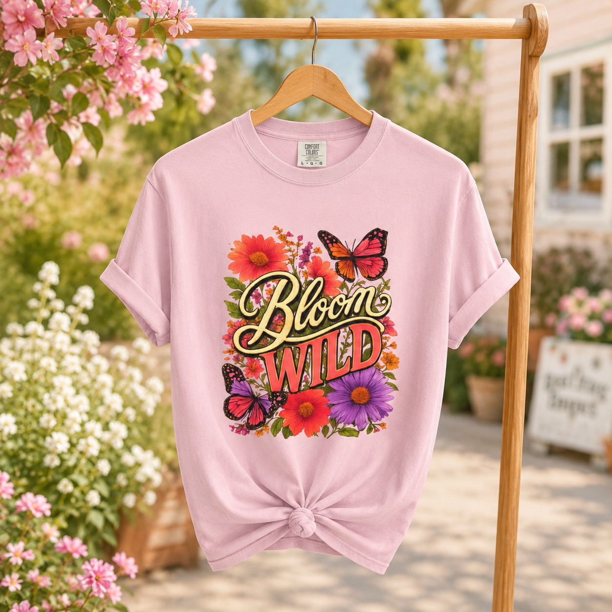 Bloom Wild - Vibrant Butterfly Wildflower Tee