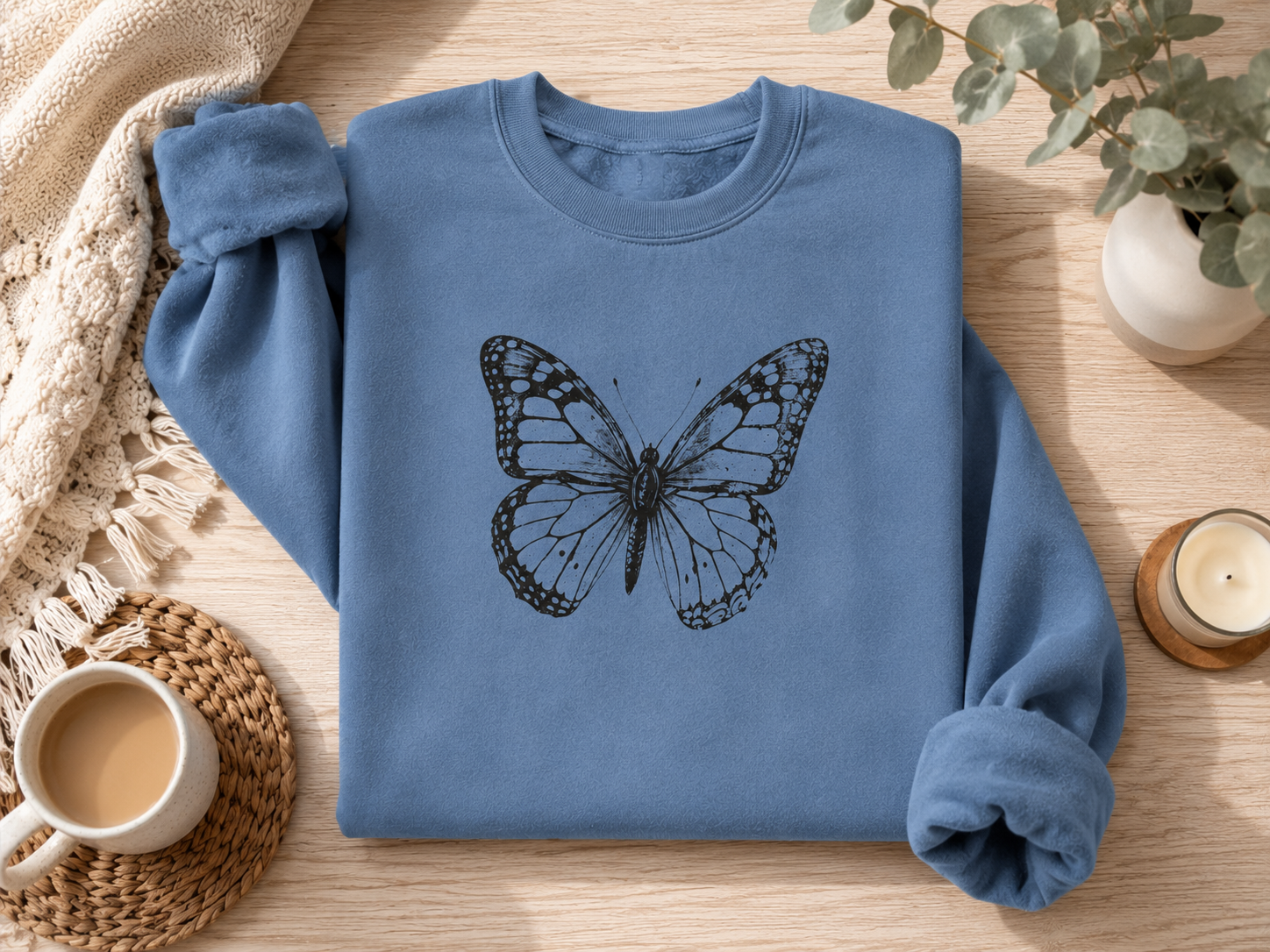 Vintage Monarch — Butterfly Sweatshirt