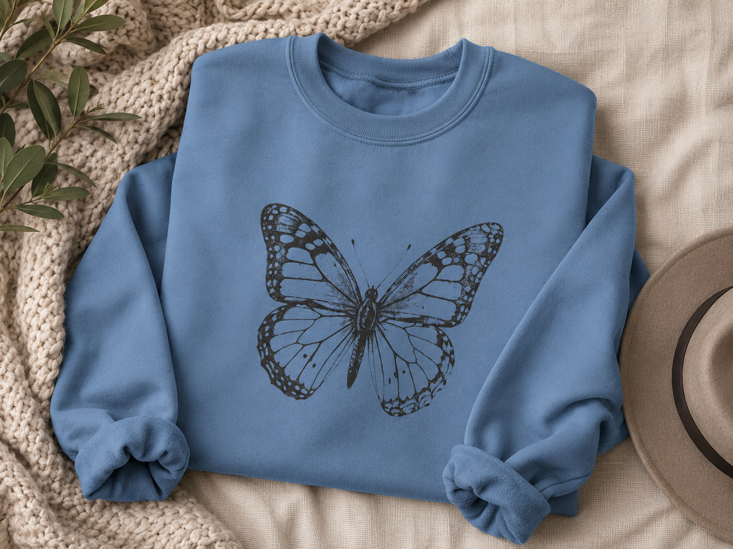 Vintage Monarch — Butterfly Sweatshirt
