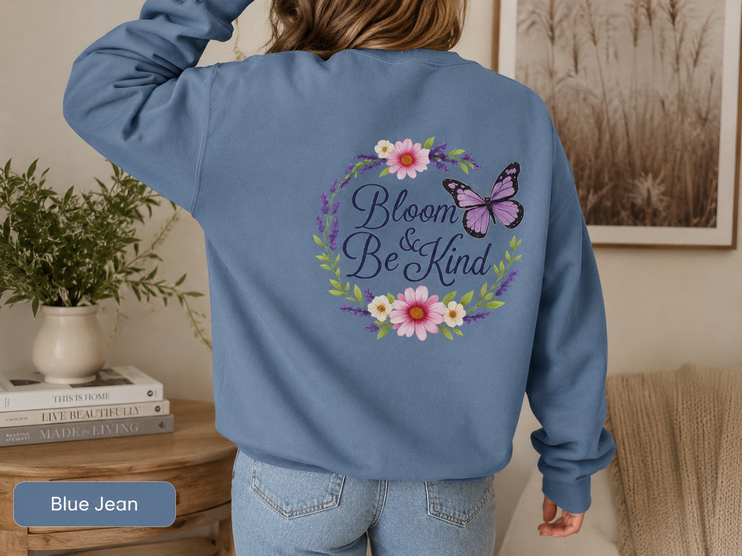 Bloom Anyway - Wildflower Front & Back Sweatshirt