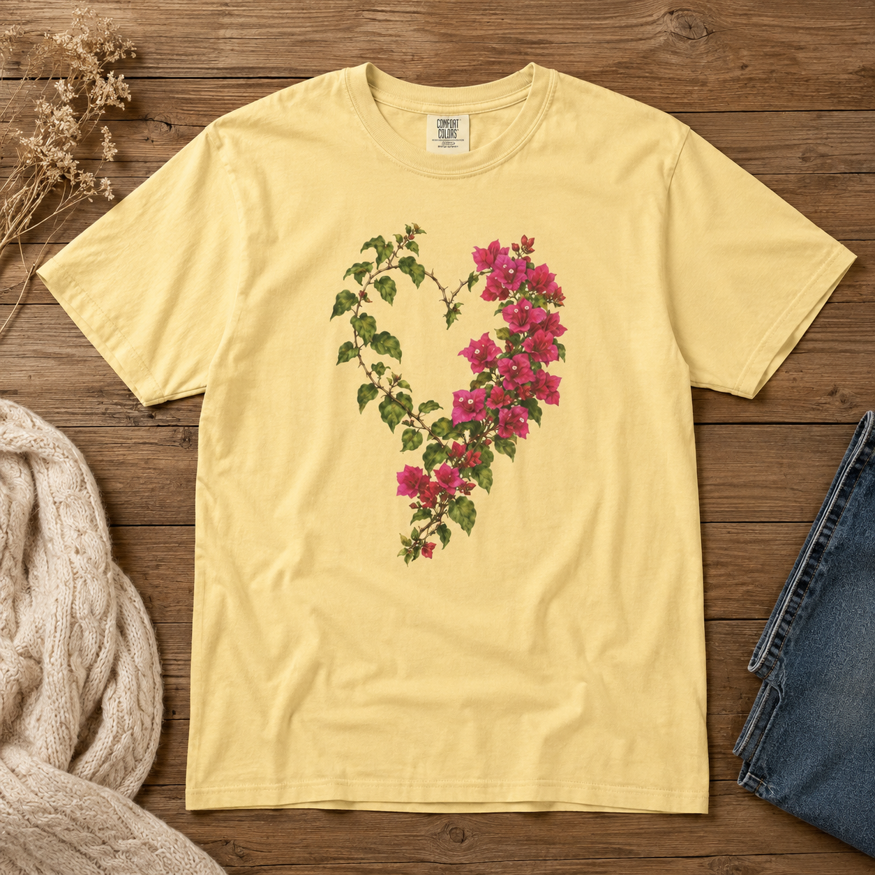 Bougainvillea Heart Tee