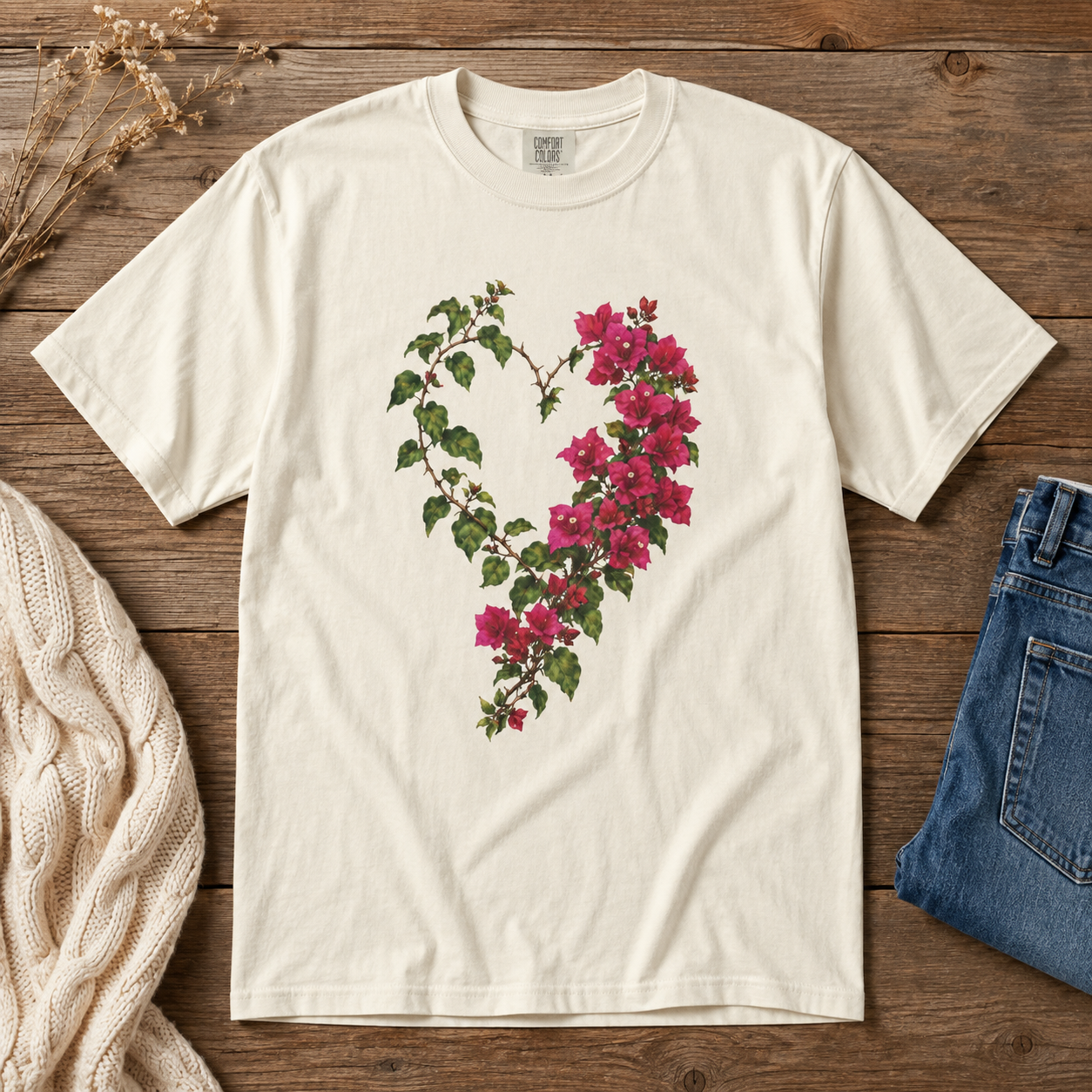 Bougainvillea Heart Tee