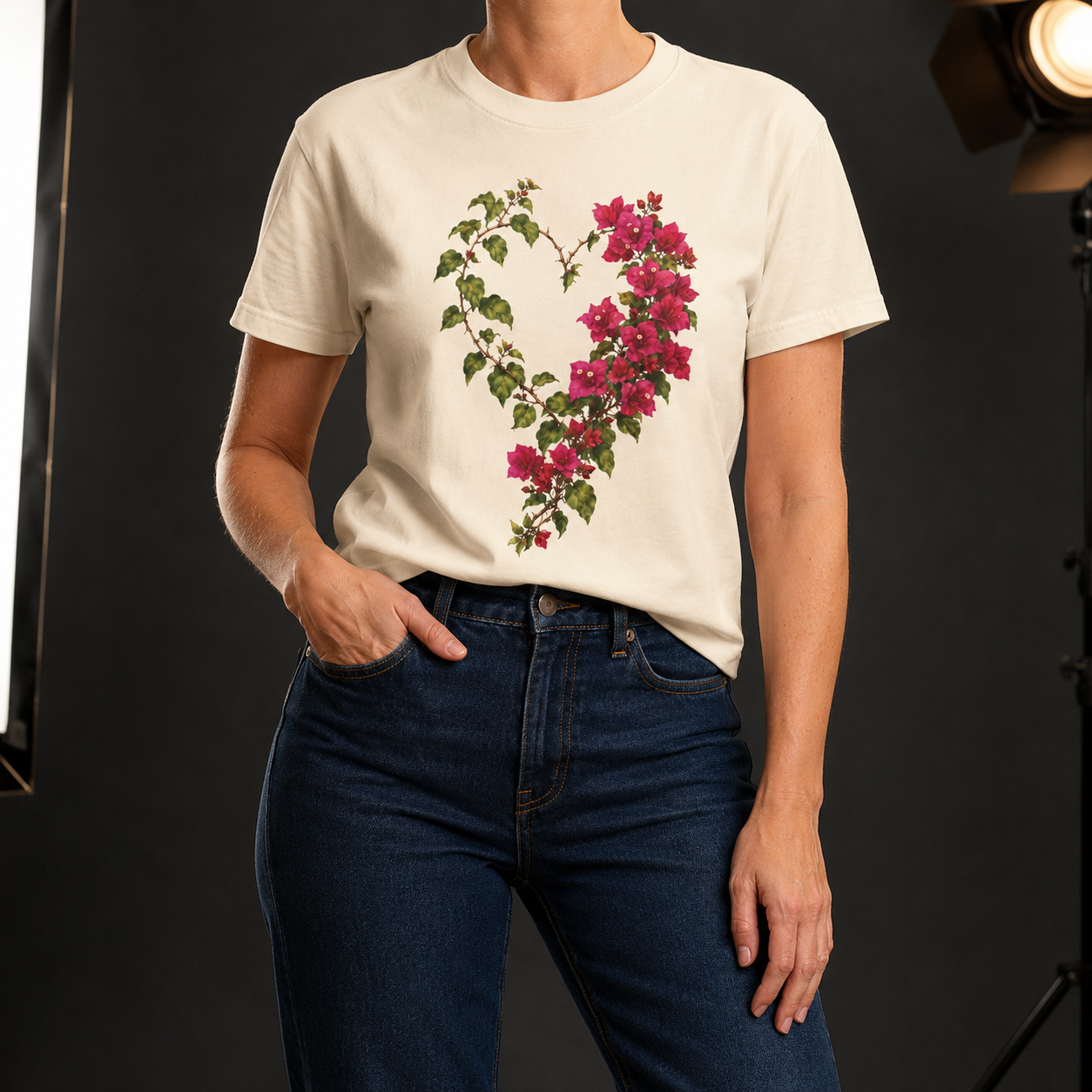 Bougainvillea Heart Tee