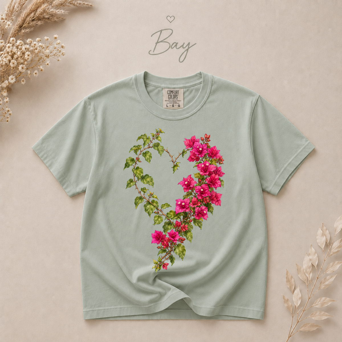 Bougainvillea Heart Botanical T-Shirt