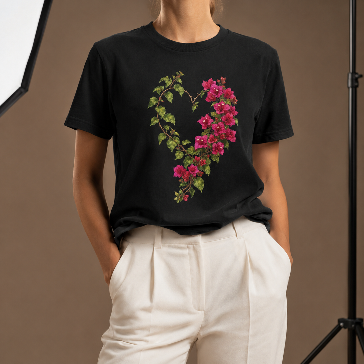 Bougainvillea Heart Botanical T-Shirt