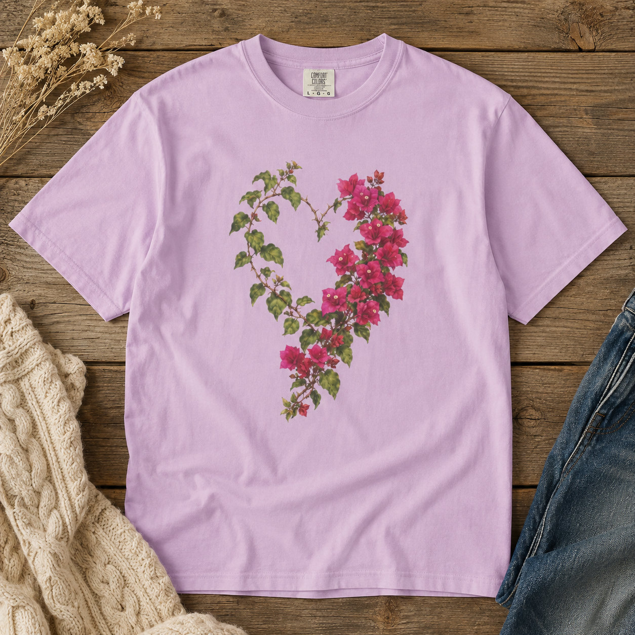 Bougainvillea Heart Tee