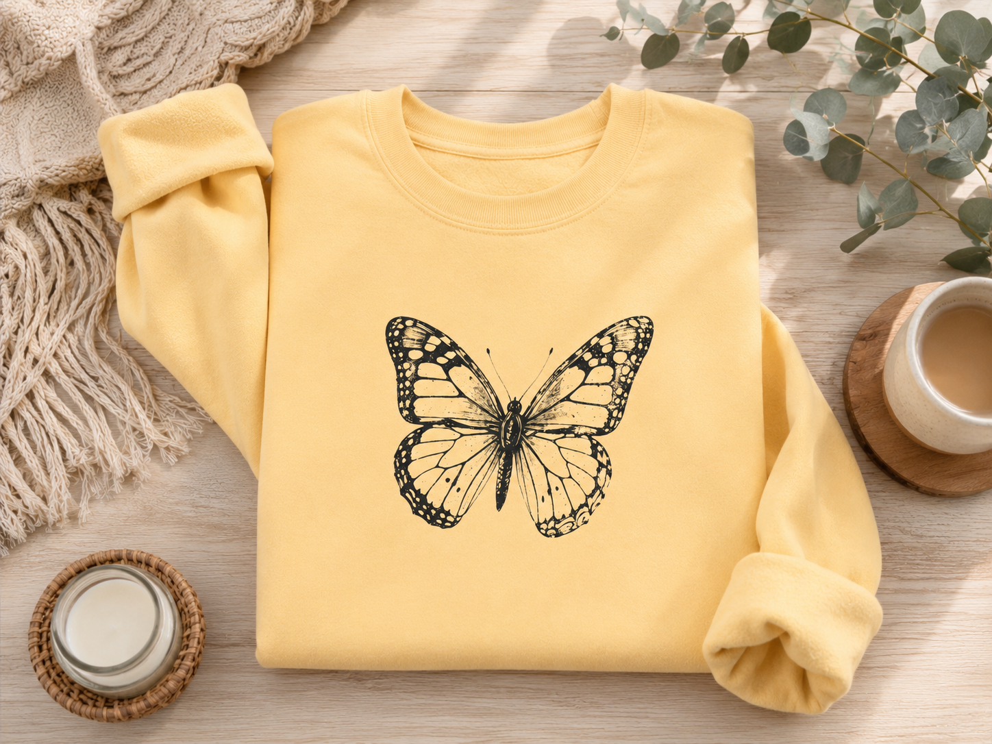 Vintage Monarch — Butterfly Sweatshirt