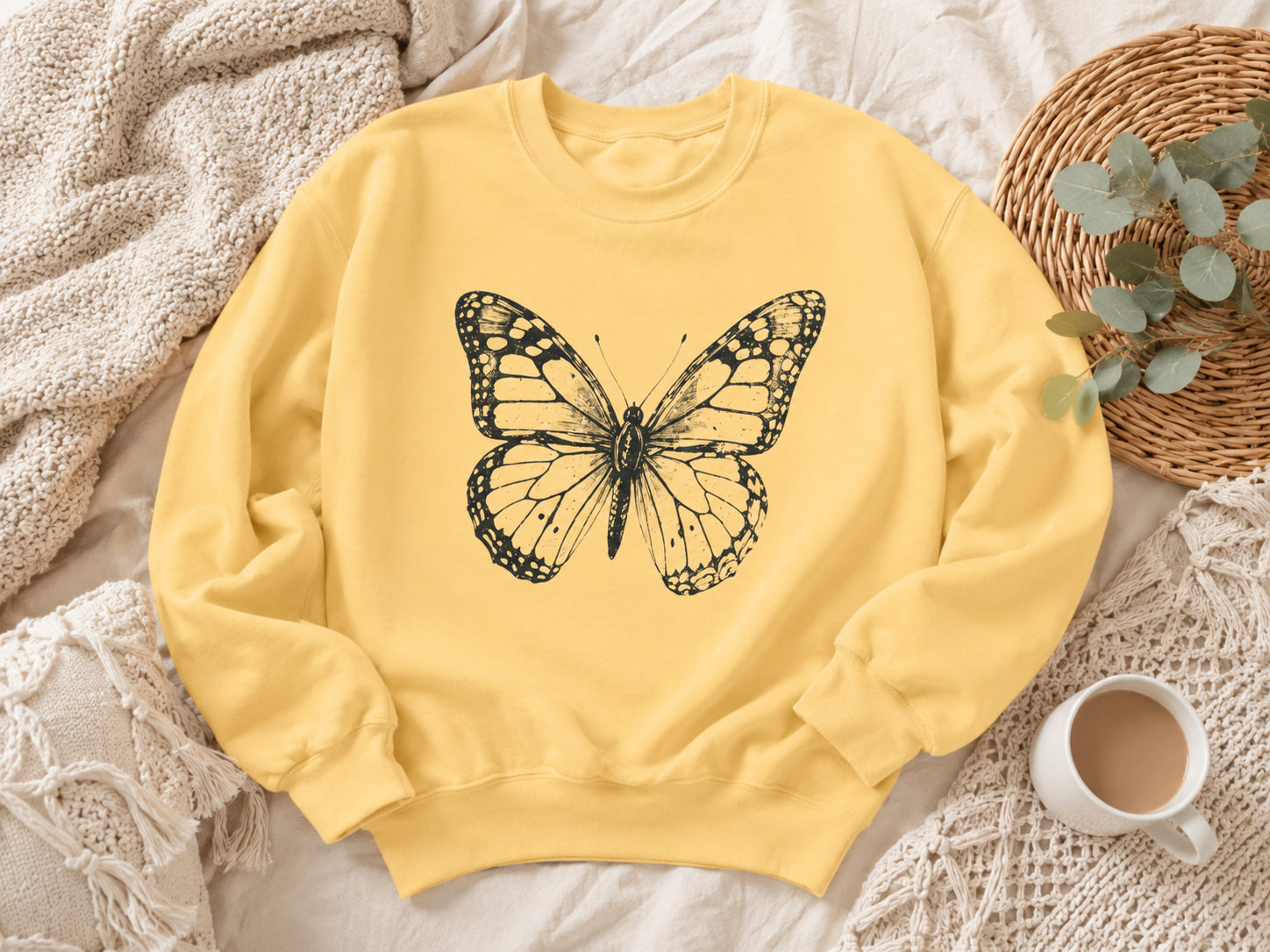 Vintage Monarch — Butterfly Sweatshirt