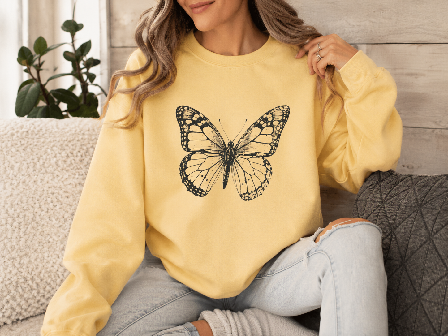 Vintage Monarch — Butterfly Sweatshirt