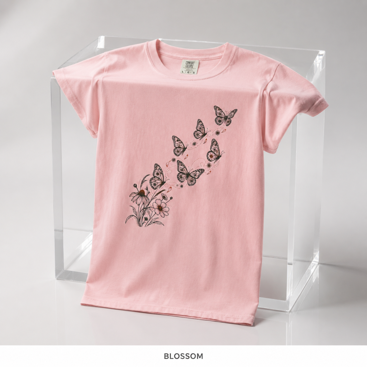 Butterfly Ascent T-Shirt — Garment-Dyed Cotton