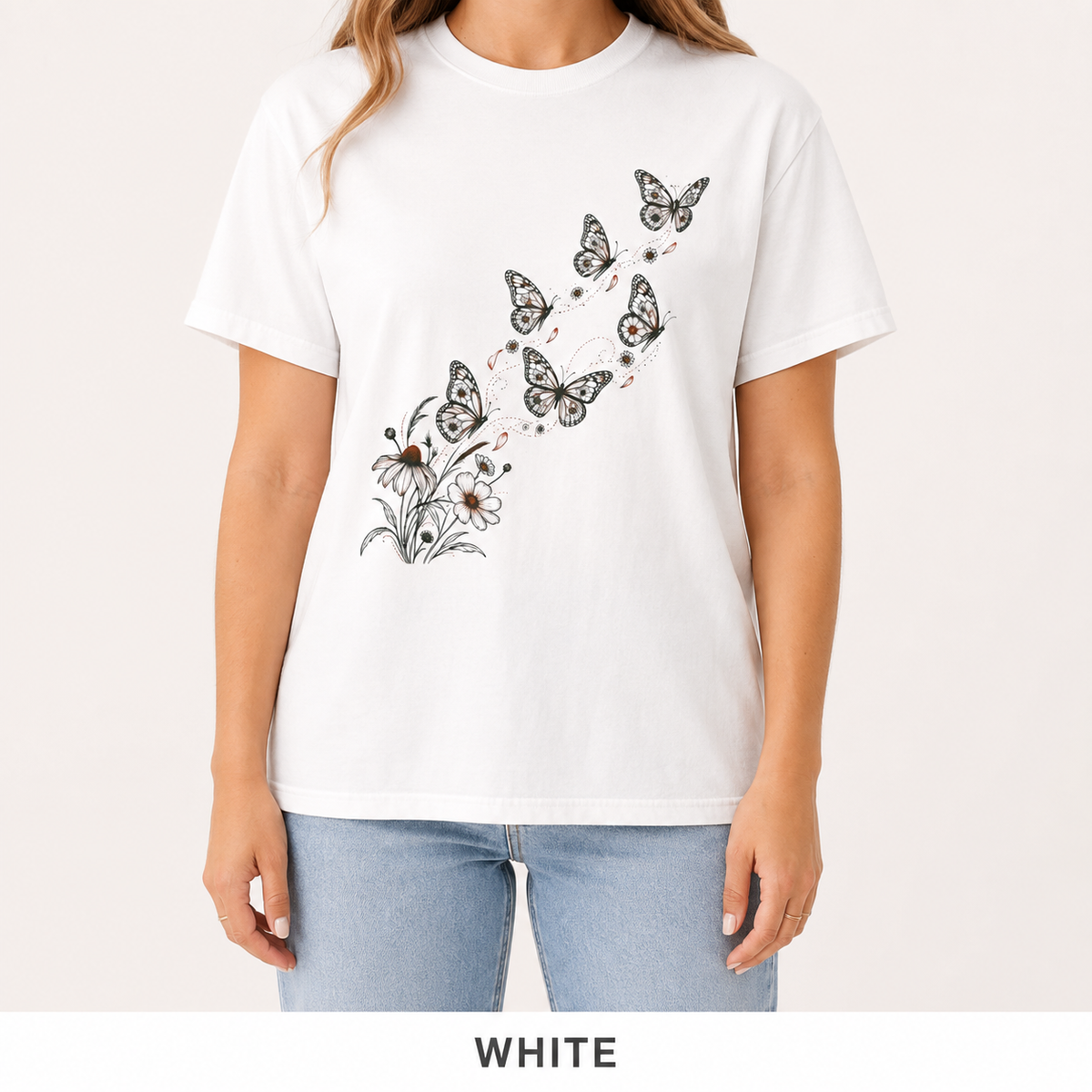 Butterfly Ascent T-Shirt — Garment-Dyed Cotton