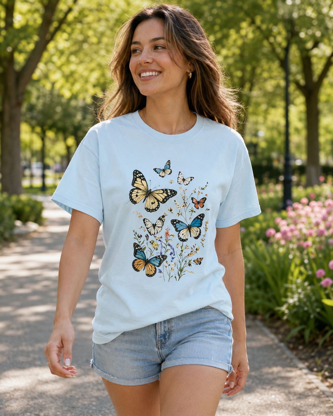 Butterfly Flutter Watercolor Tee