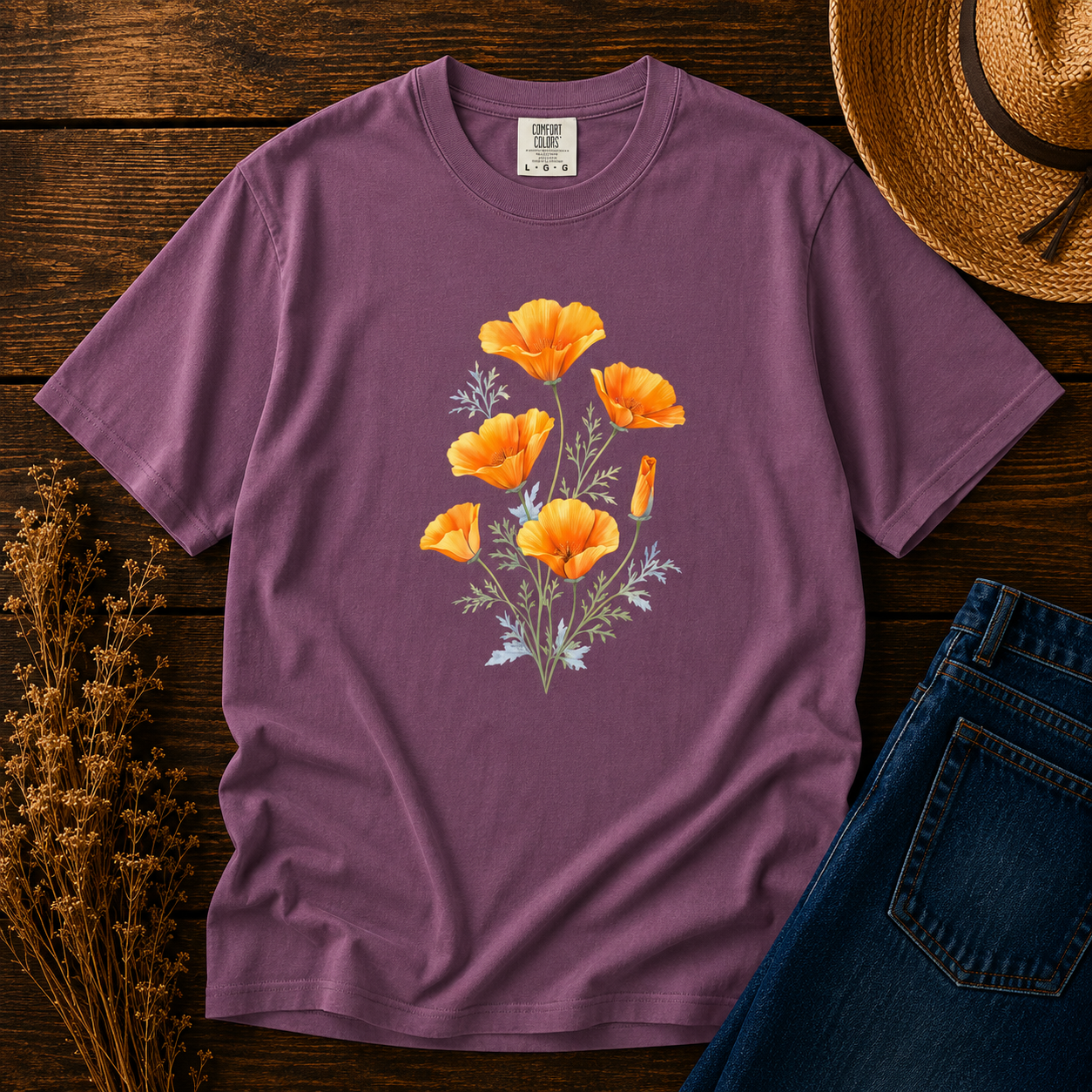 California Poppies at Golden Hour Tee