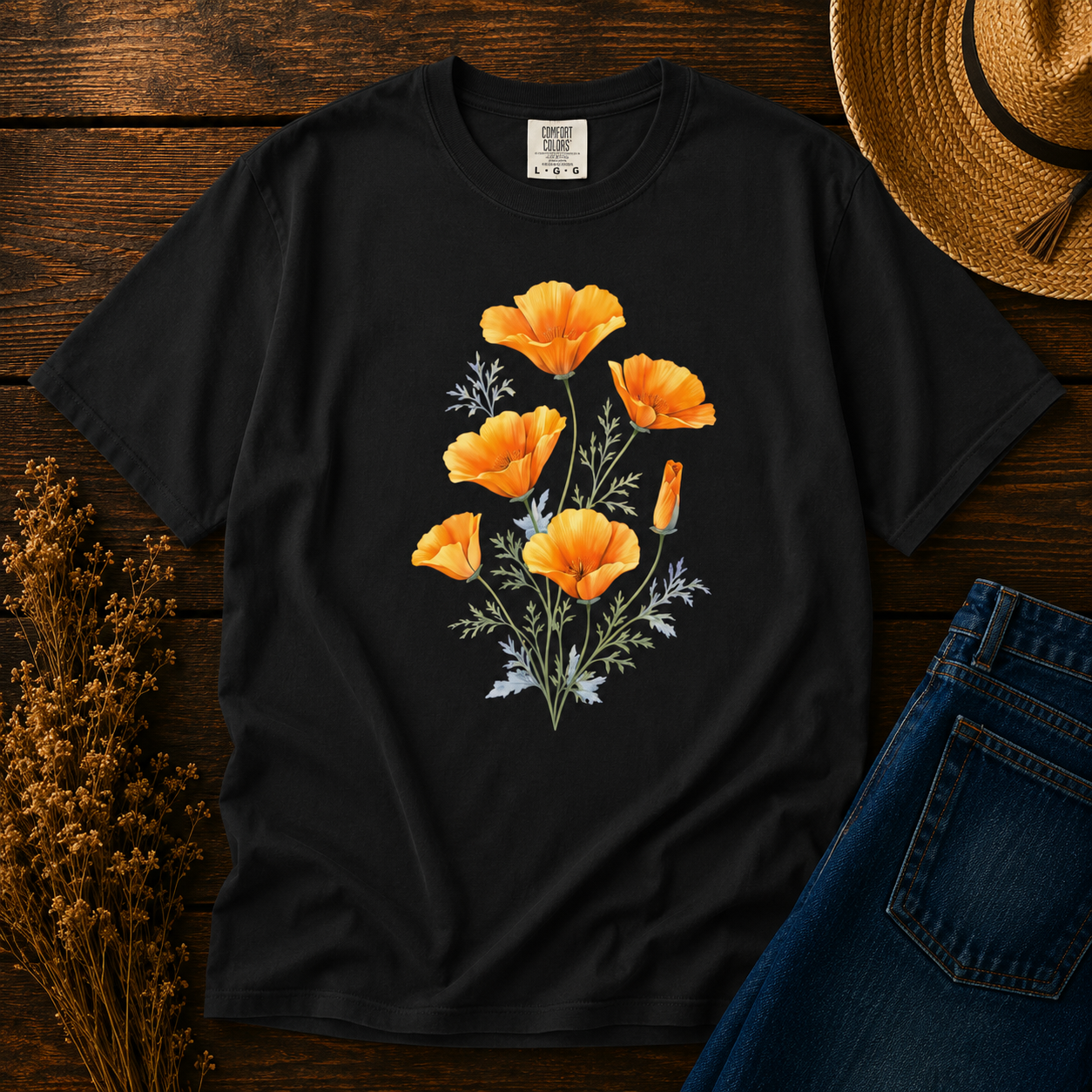 California Poppies at Golden Hour Tee