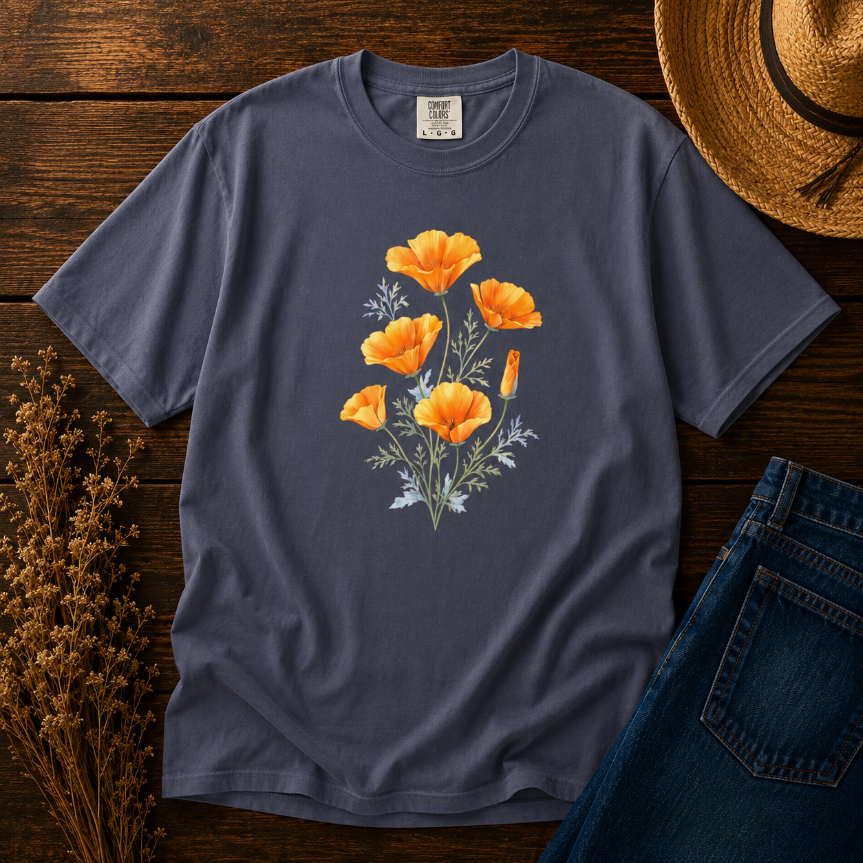 California Poppies at Golden Hour Tee