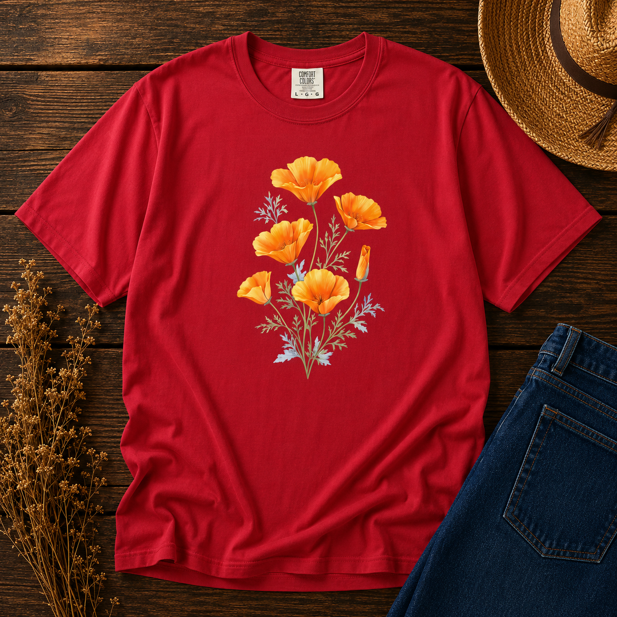 California Poppies at Golden Hour Tee