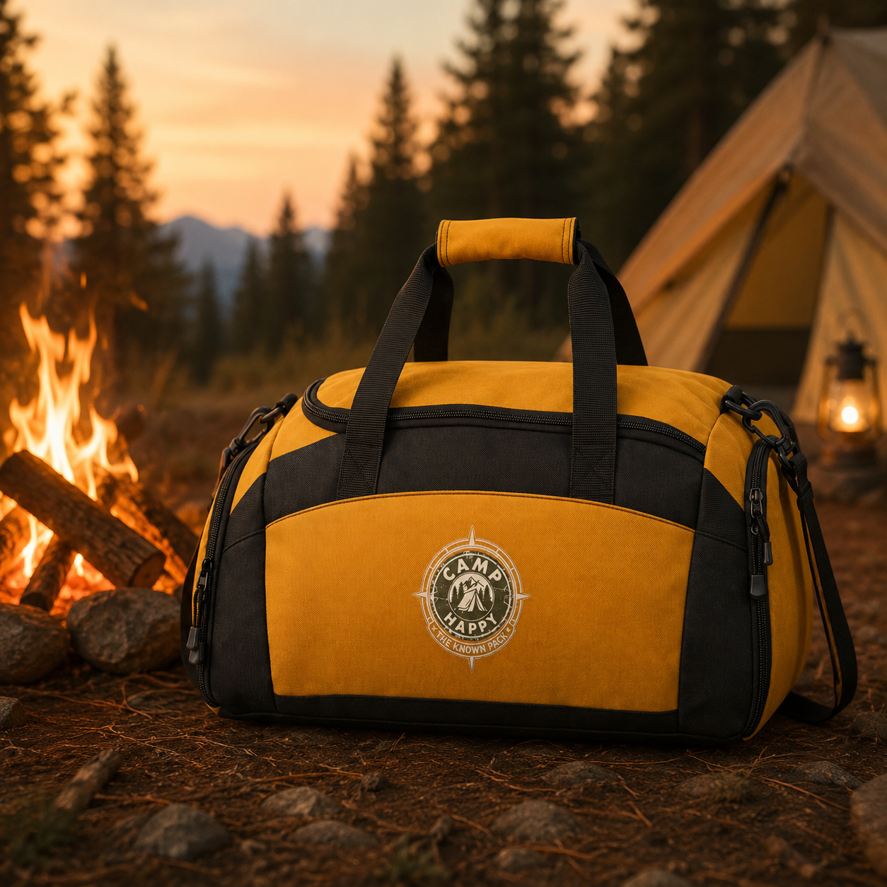 The Known Pack Camping Bag — Camp Happy Weekender Duffel