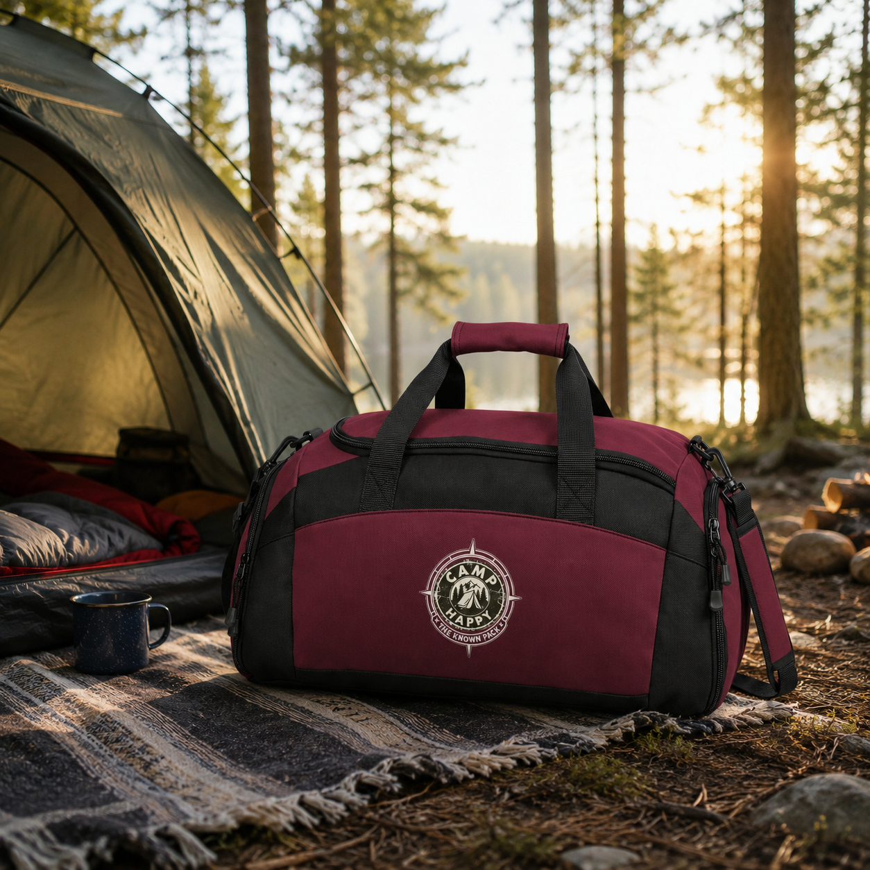 The Known Pack Camping Bag — Camp Happy Weekender Duffel