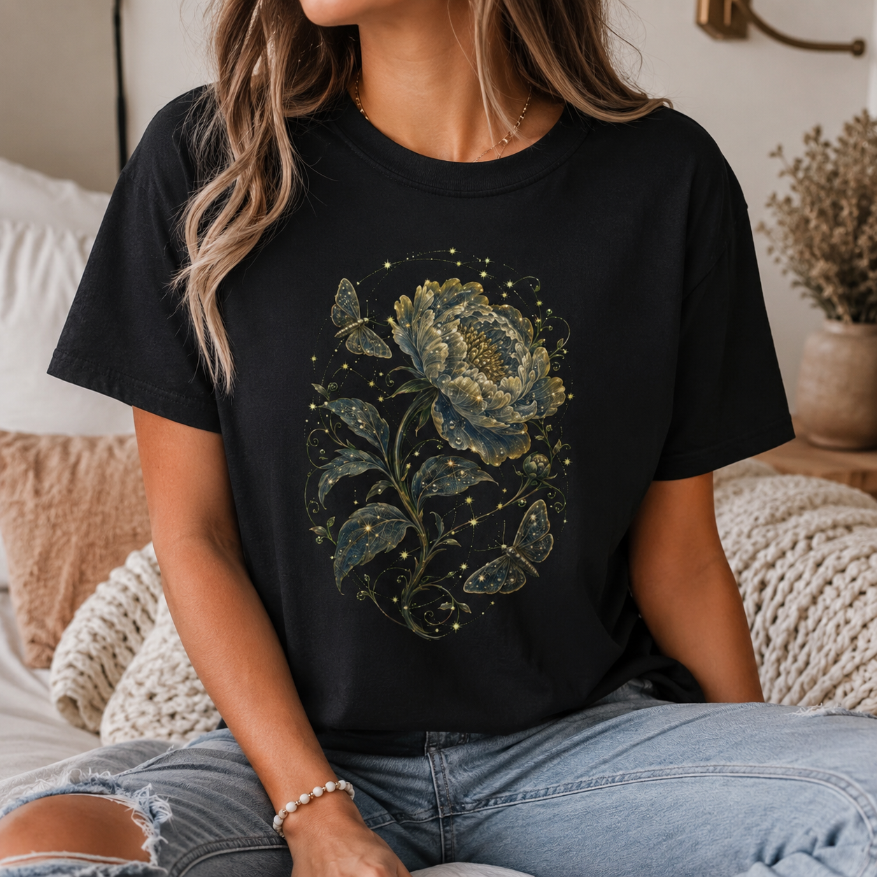 Celestial Peony Tee