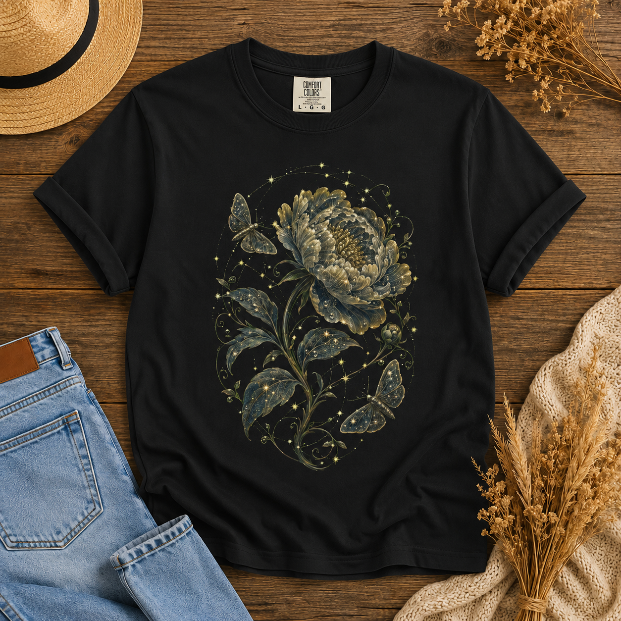 Celestial Peony Tee