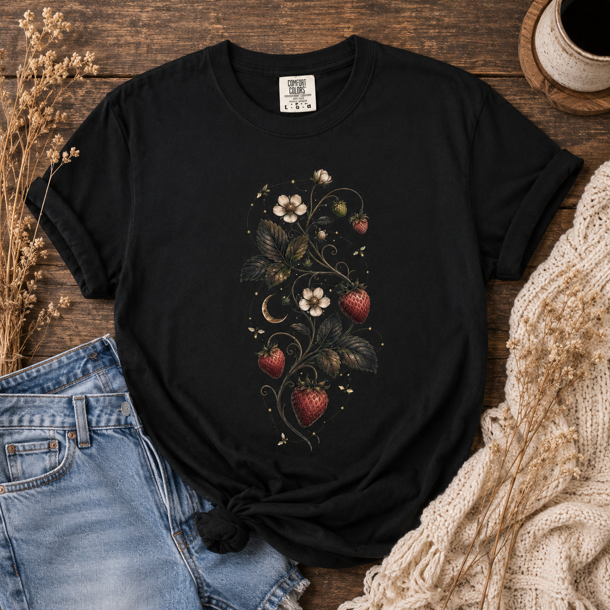 Celestial Strawberry Vine Tee