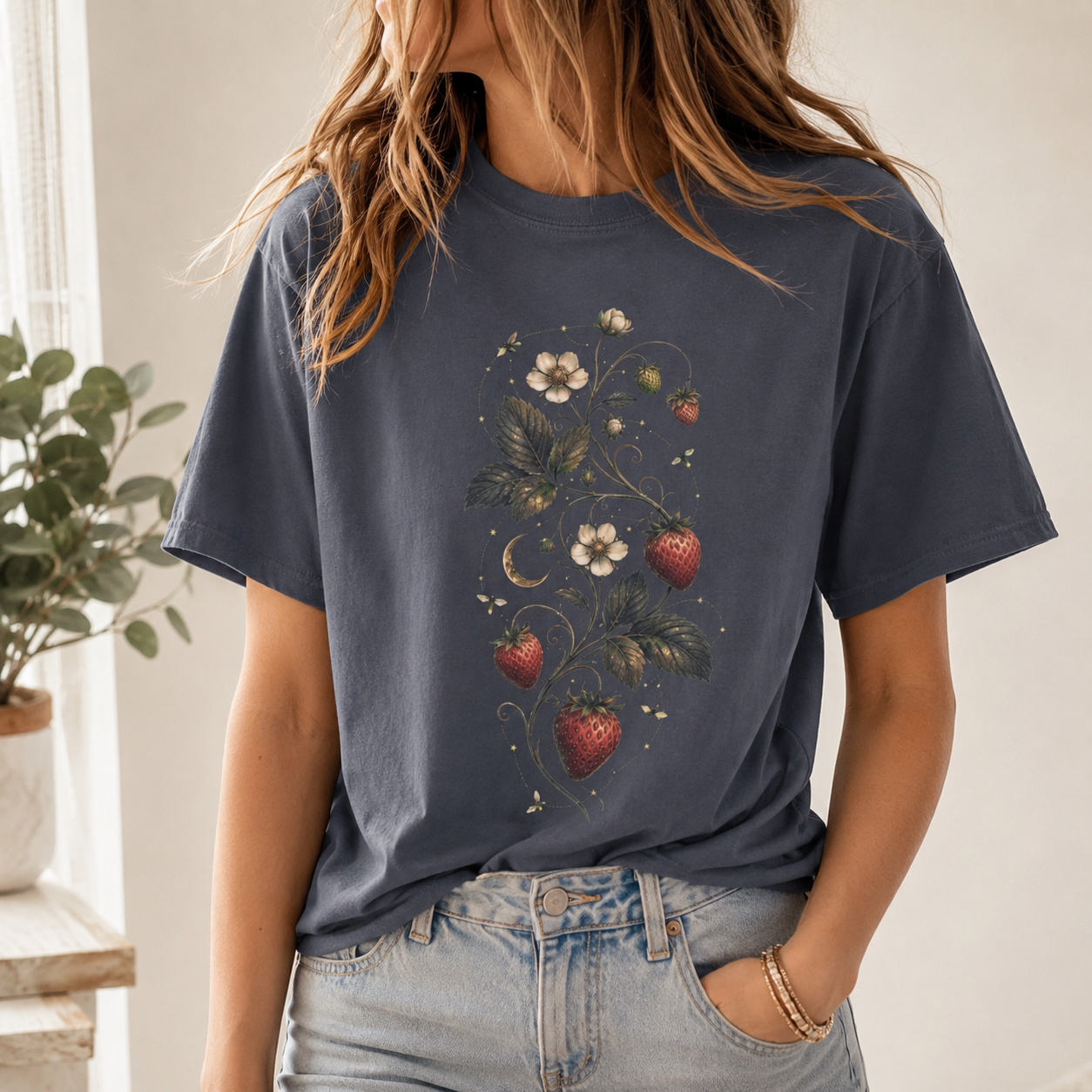 Celestial Strawberry Vine Tee