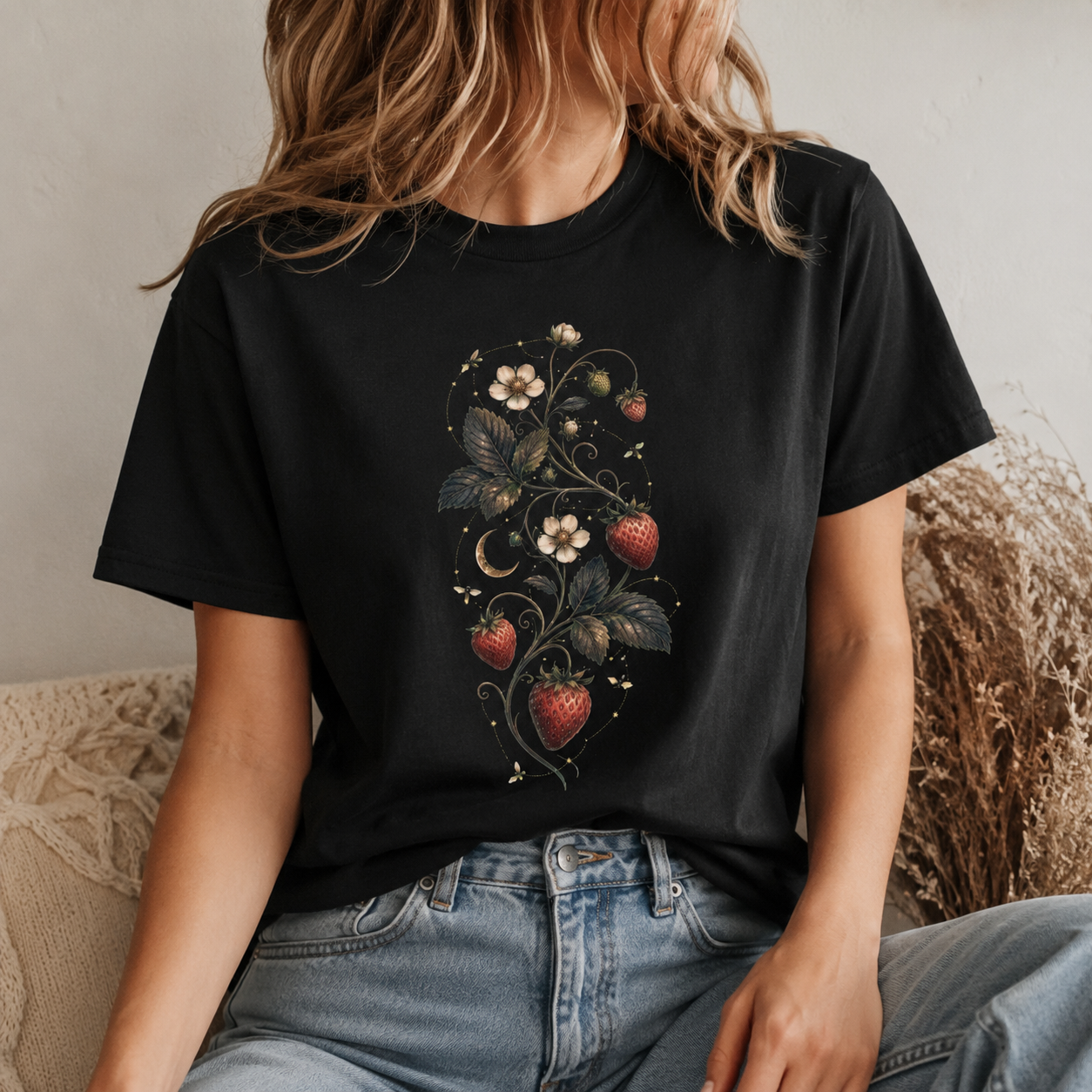 Celestial Strawberry Vine Tee