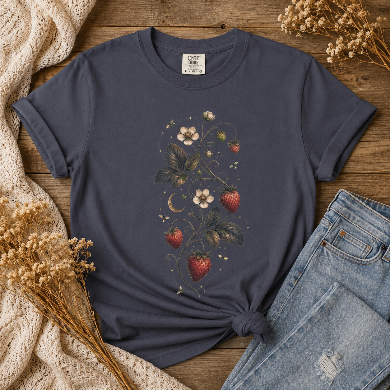 Celestial Strawberry Vine Tee