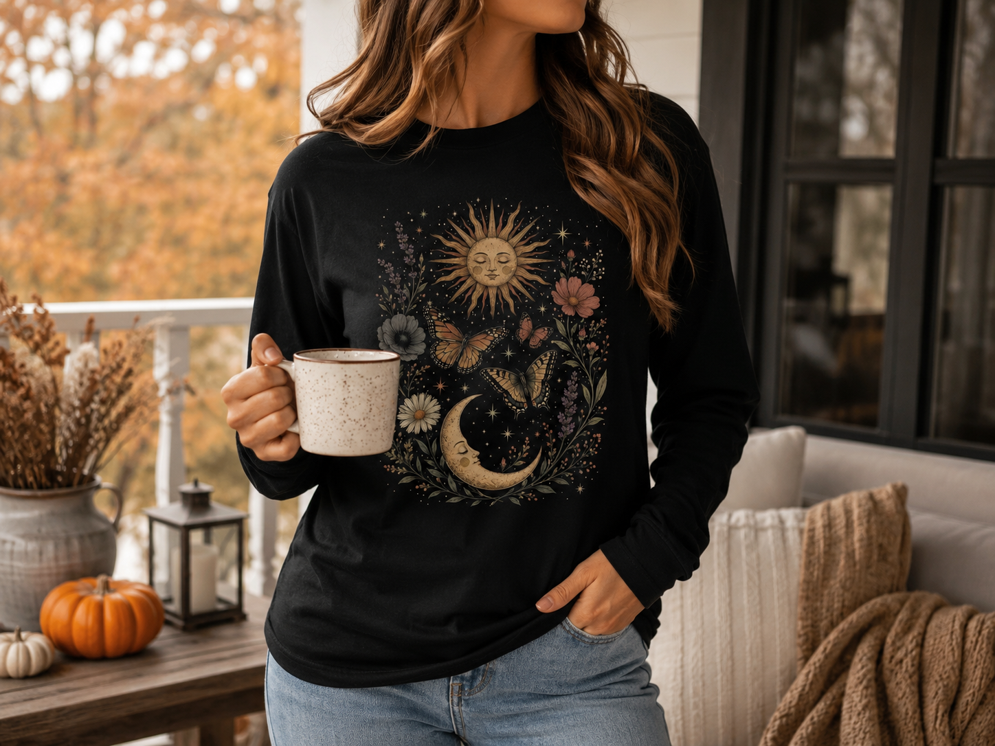 Celestial Garden — Heavyweight Long Sleeve Tee