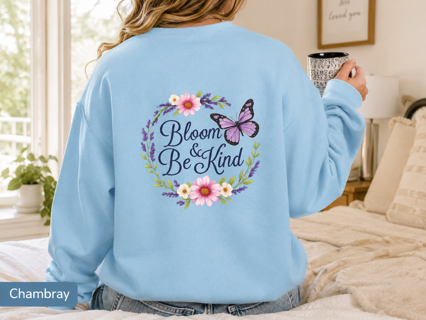 Bloom Anyway - Wildflower Front & Back Sweatshirt